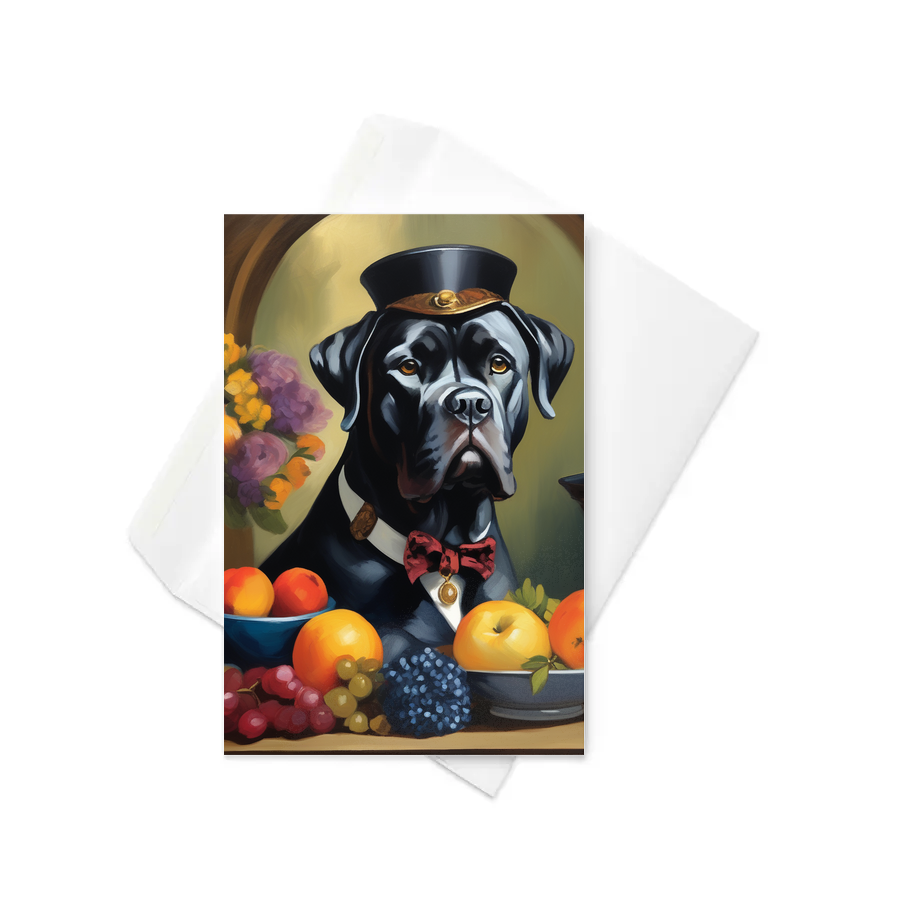 PugMug Custom Cane Corso Greeting Card