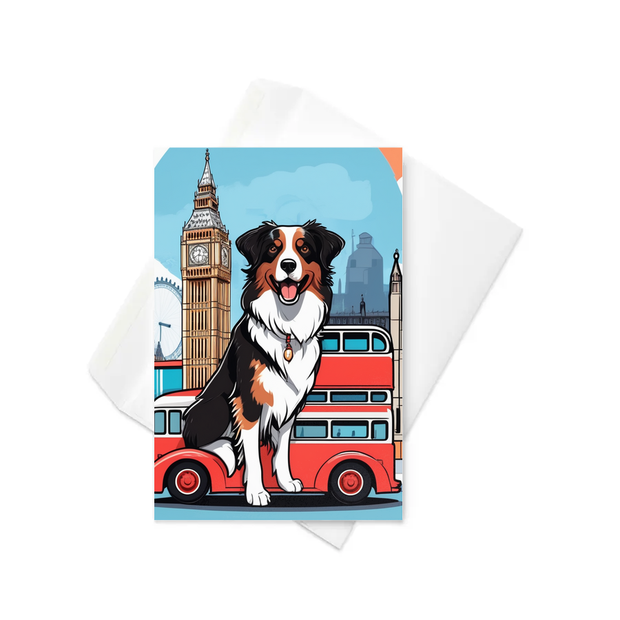 PugMug Custom Miniature American Shepherd Greeting Card