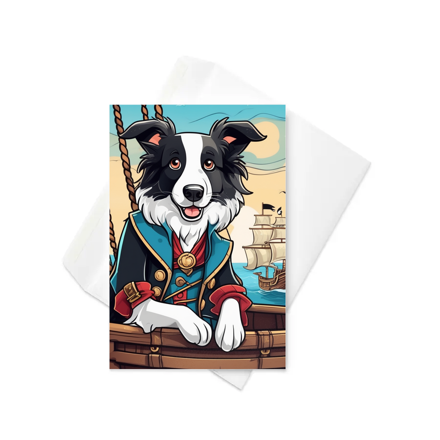 PugMug Custom Border Collie Greeting Card
