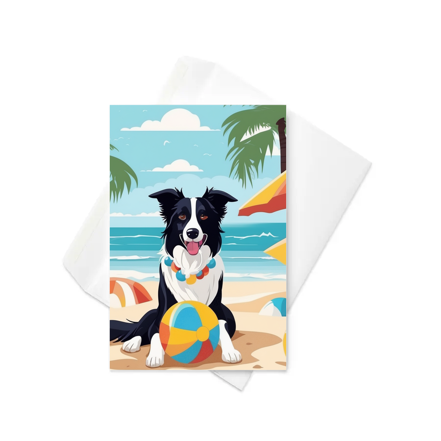 PugMug Custom Border Collie Greeting Card
