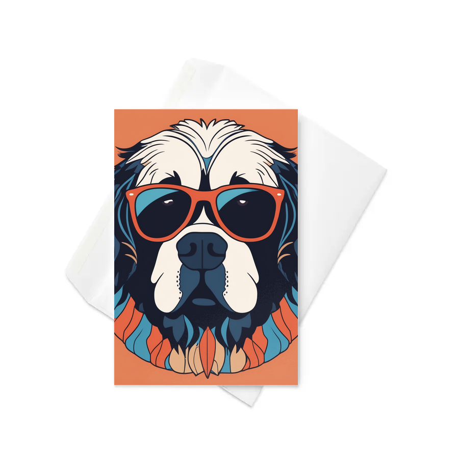 PugMug Custom Newfoundland Greeting Card