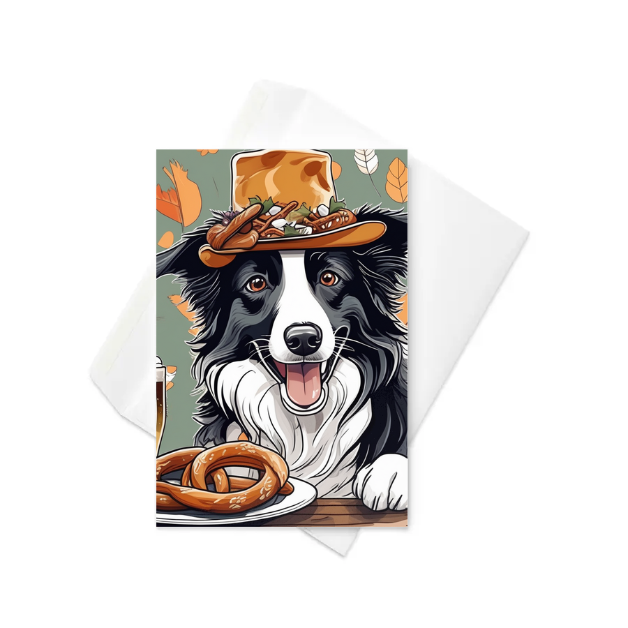 PugMug Custom Border Collie Greeting Card