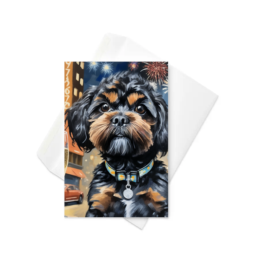 PugMug Custom Lily Greeting Card