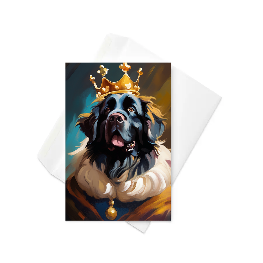 PugMug Custom Newfoundland Greeting Card