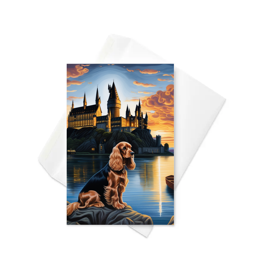 PugMug Custom Cocker Spaniel Greeting Card