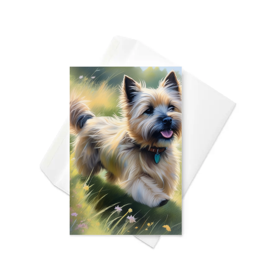 PugMug Custom Cairn Terrier Greeting Card