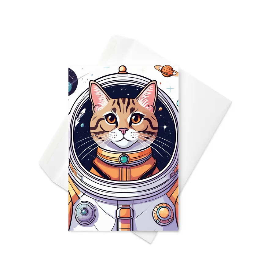 PugMug Custom Tabby Exotic Cat Greeting Card