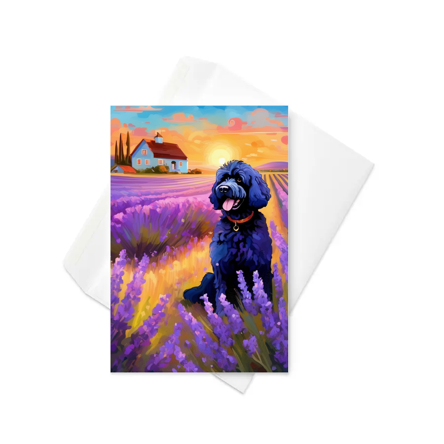 PugMug Custom Portuguese Water Dog Greeting Card