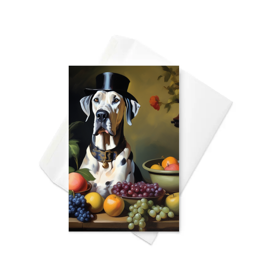 PugMug Custom Great Dane Greeting Card