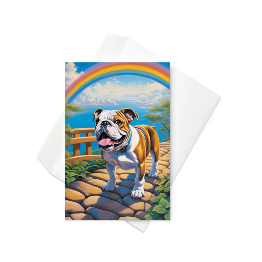 PugMug Custom Bulldog Greeting Card