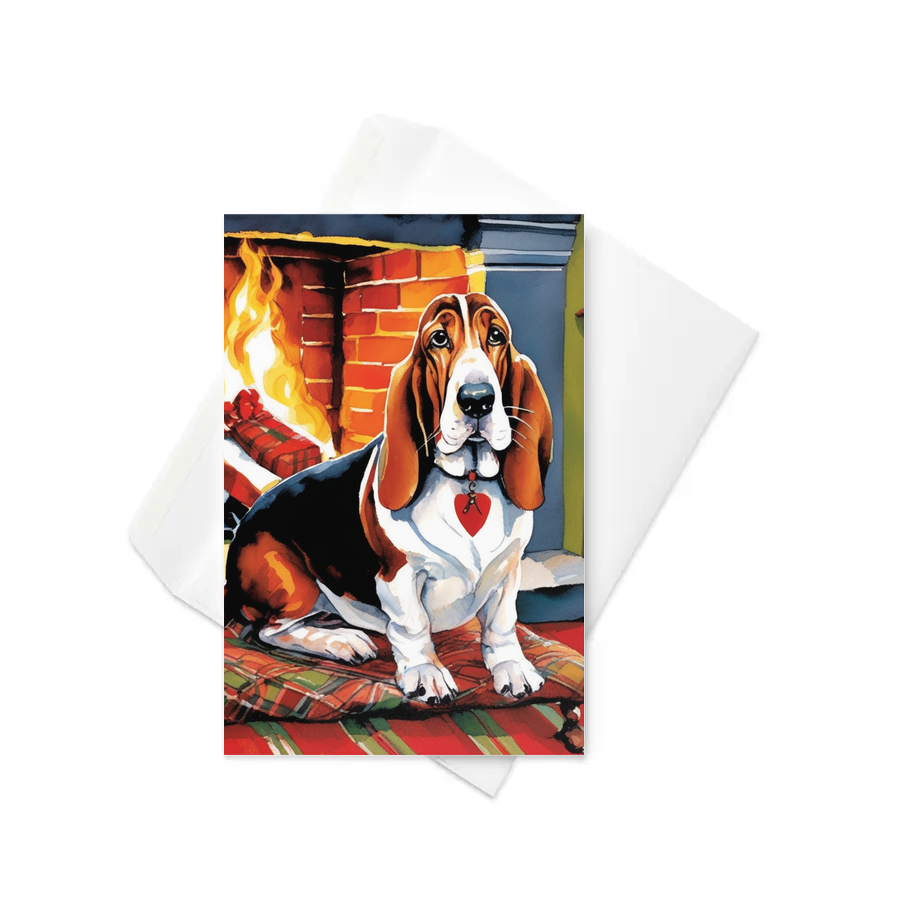 PugMug Custom Basset Hound Greeting Card