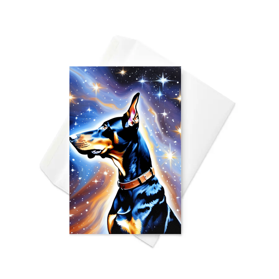 PugMug Custom Doberman Pinscher Greeting Card