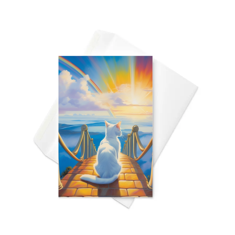 PugMug Custom White Companion Cat Greeting Card