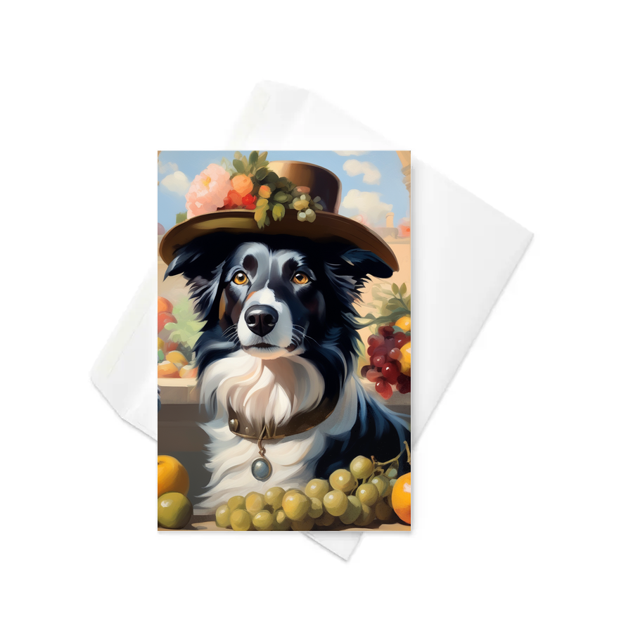 PugMug Custom Border Collie Greeting Card