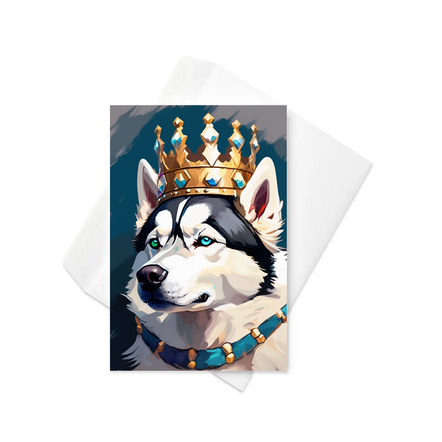 PugMug Custom Siberian Husky Greeting Card