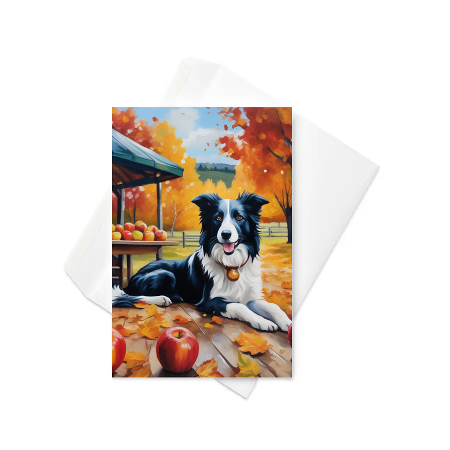 PugMug Custom Border Collie Greeting Card