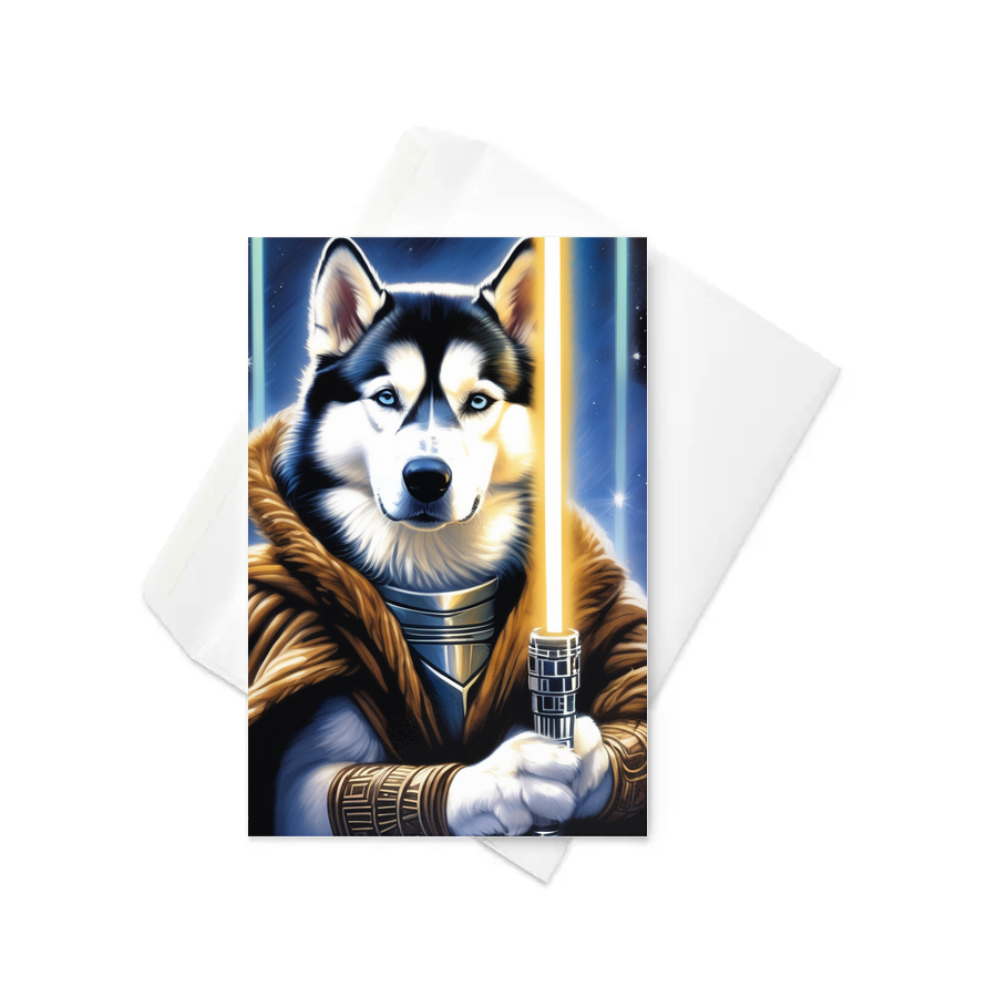 PugMug Custom Siberian Husky Greeting Card