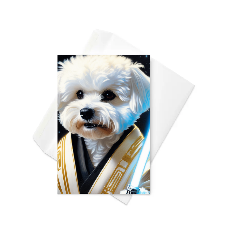 PugMug Custom Bichons Frise Greeting Card