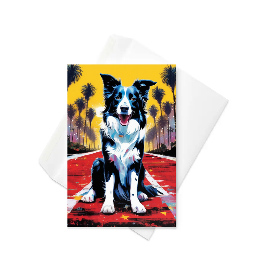 PugMug Custom Border Collie Greeting Card