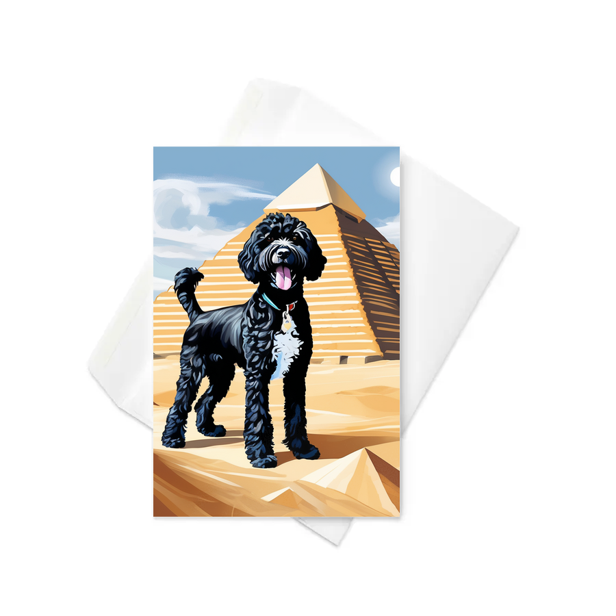 PugMug Custom Portuguese Water Dog Greeting Card