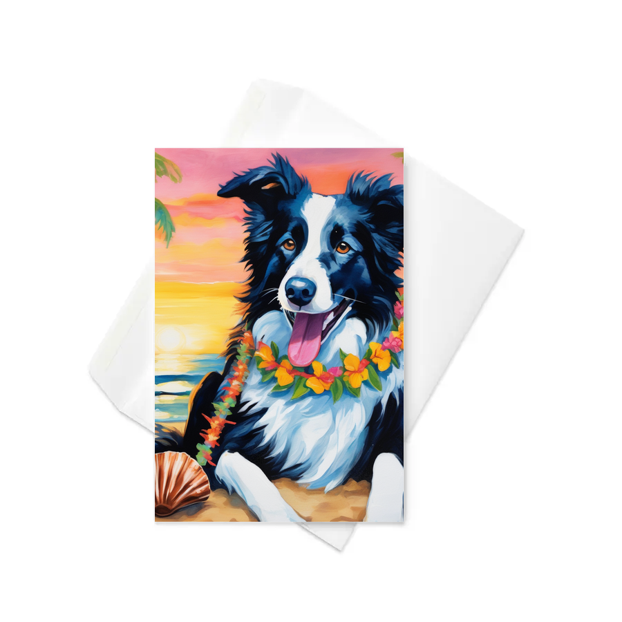 PugMug Custom Border Collie Greeting Card