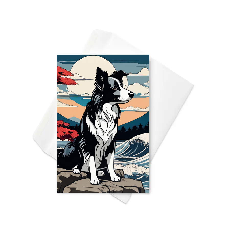 PugMug Custom Border Collie Greeting Card