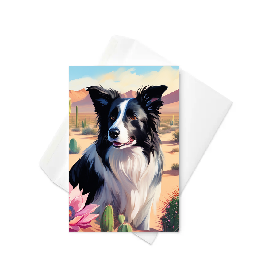 PugMug Custom Border Collie Greeting Card