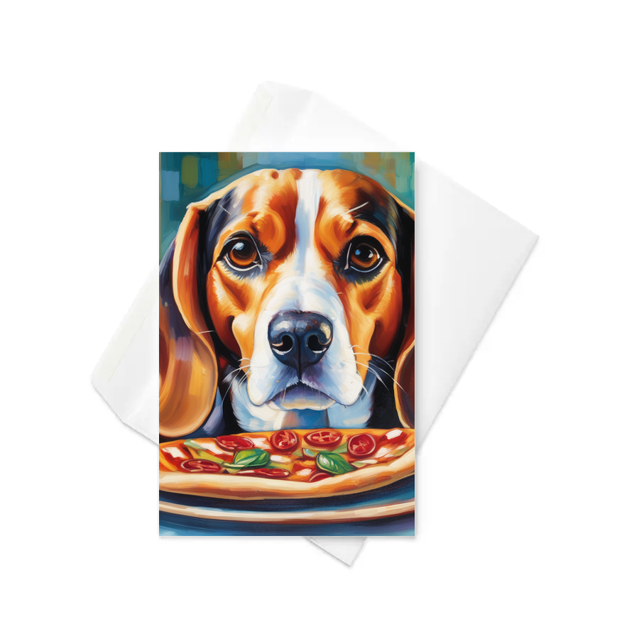 PugMug Custom Beagle Greeting Card