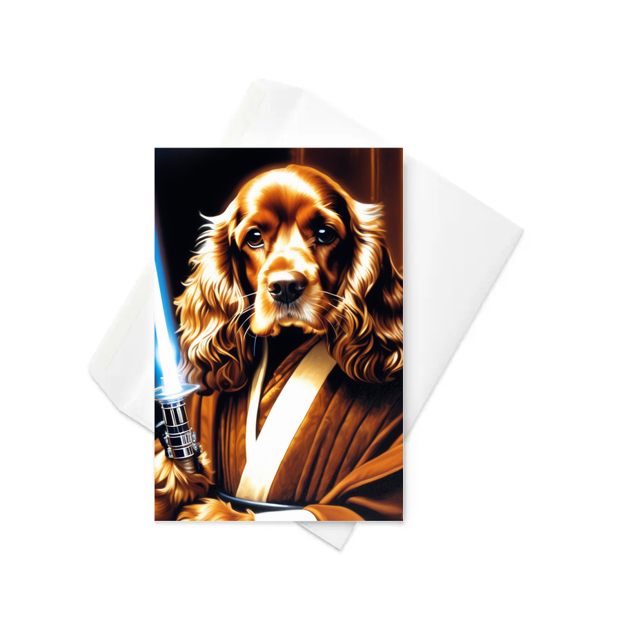 PugMug Custom English Cocker Spaniel Greeting Card