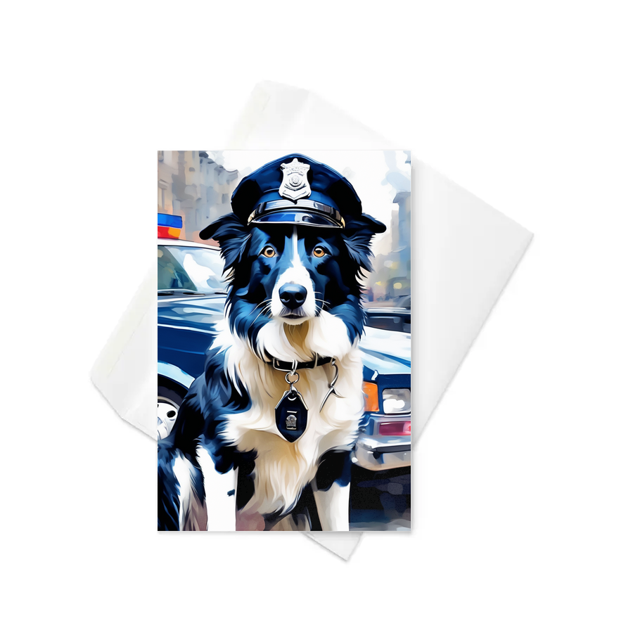PugMug Custom Border Collie Greeting Card