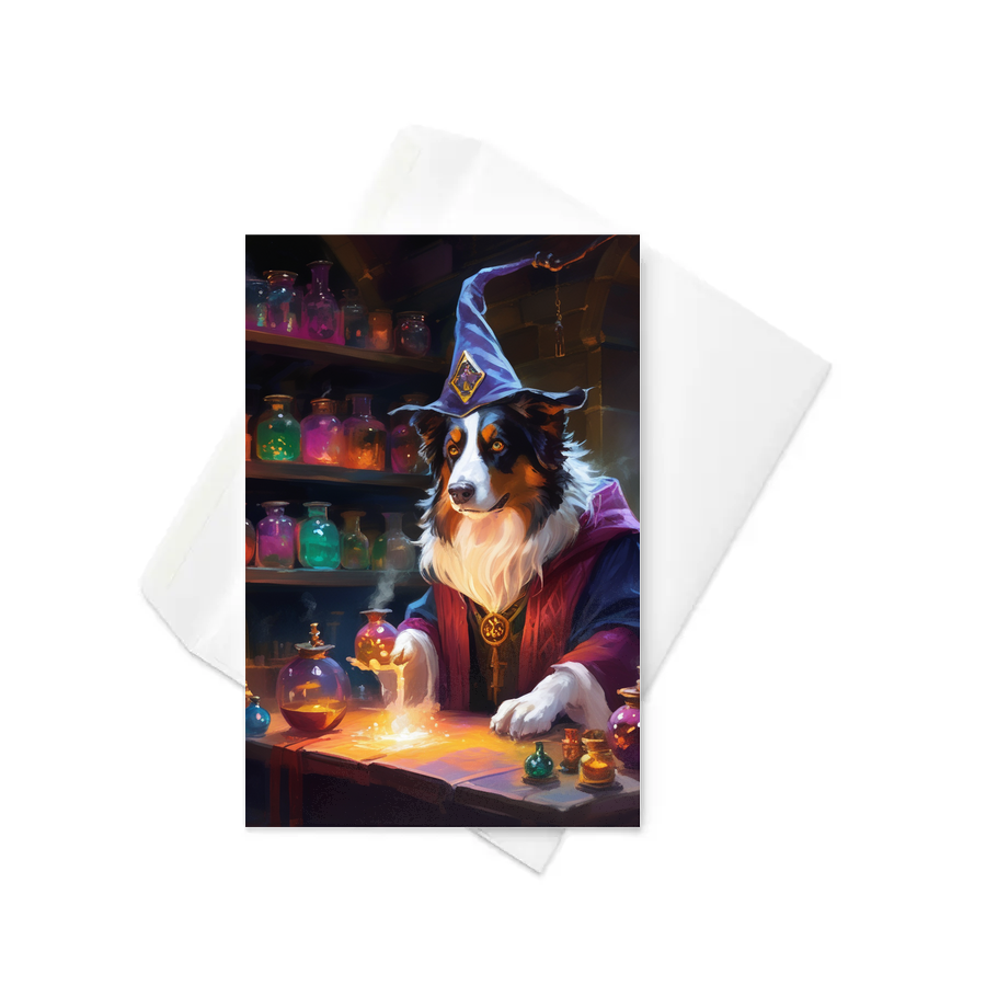 PugMug Custom Miniature American Shepherd Greeting Card
