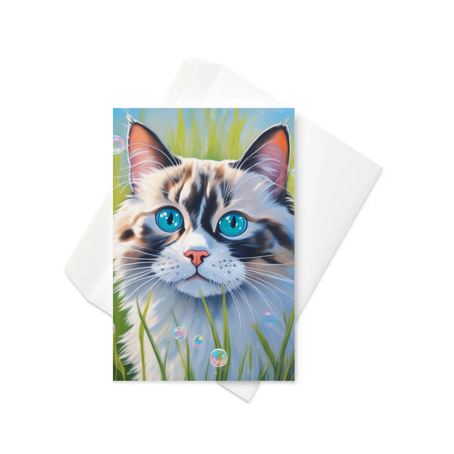 PugMug Custom Tabby Ragdoll Cat Greeting Card