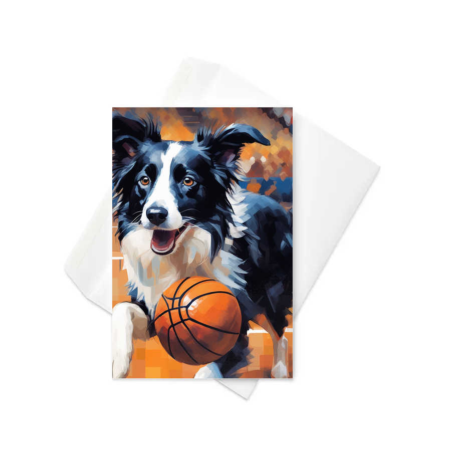 PugMug Custom Border Collie Greeting Card