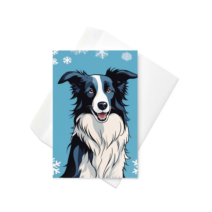 PugMug Custom Border Collie Greeting Card