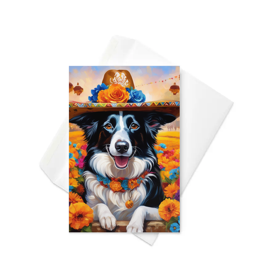 PugMug Custom Border Collie Greeting Card