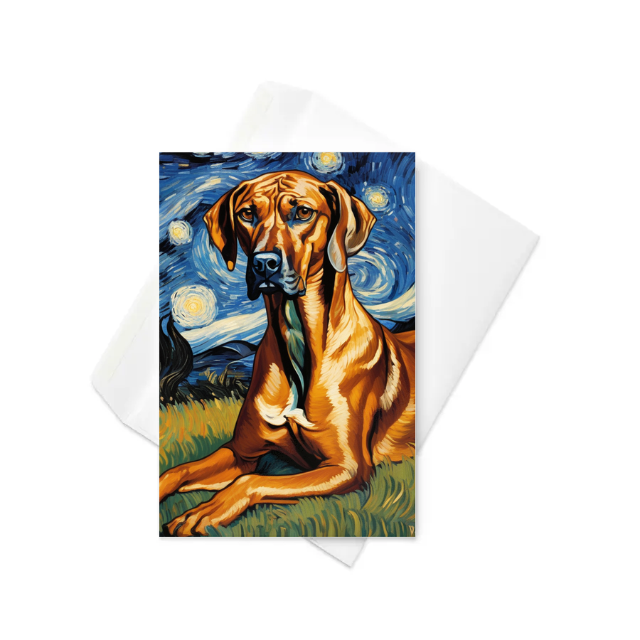 PugMug Custom Rhodesian Ridgeback Greeting Card
