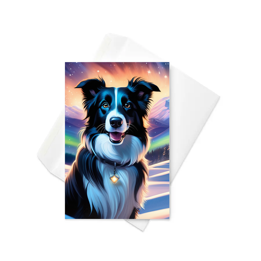 PugMug Custom Border Collie Greeting Card
