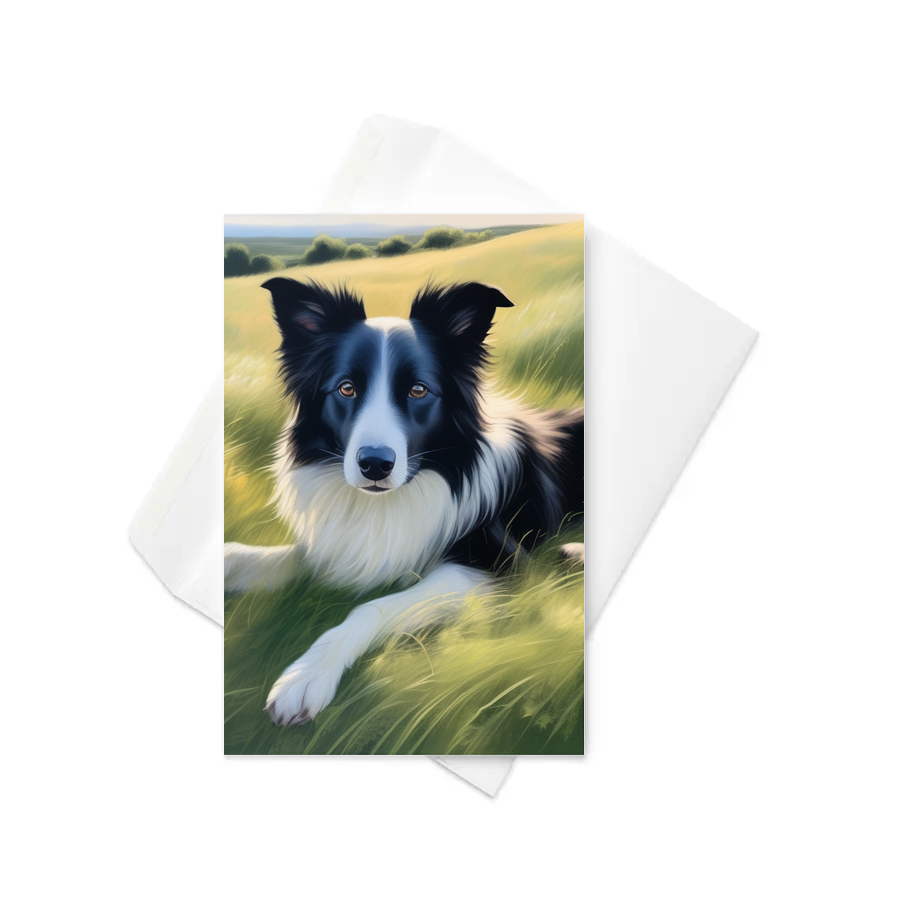 PugMug Custom Border Collie Greeting Card