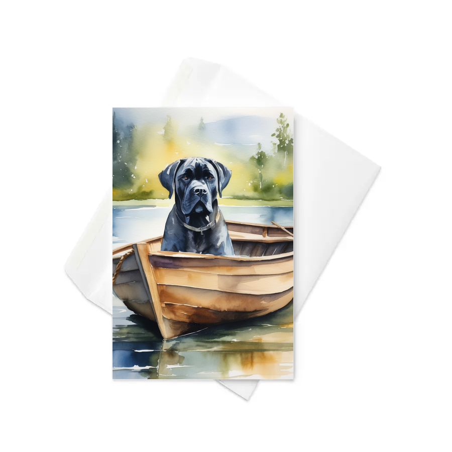 PugMug Custom Cane Corso Greeting Card
