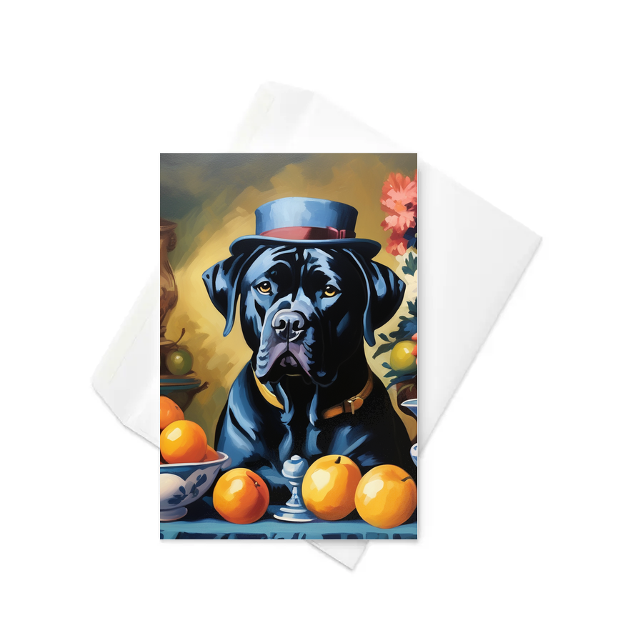 PugMug Custom Cane Corso Greeting Card