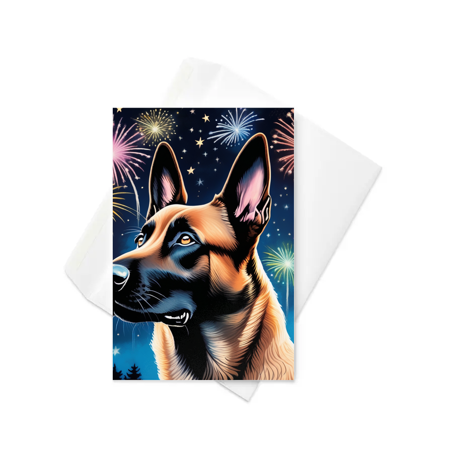 PugMug Custom Belgian Malinois Greeting Card