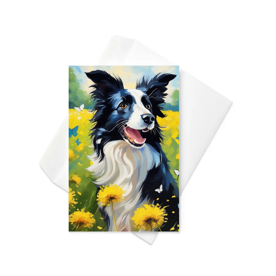 PugMug Custom Border Collie Greeting Card