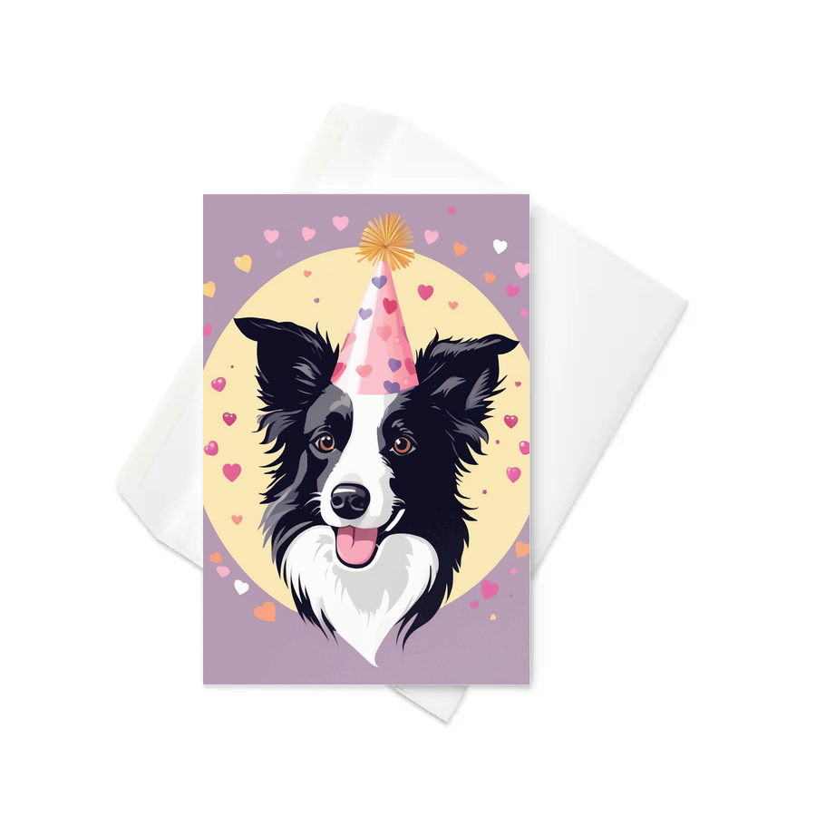 PugMug Custom Border Collie Greeting Card