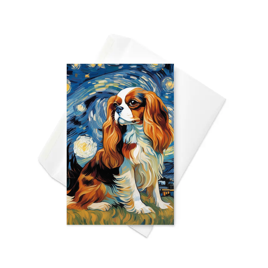 PugMug Custom Cavalier King Charles Spaniel Greeting Card
