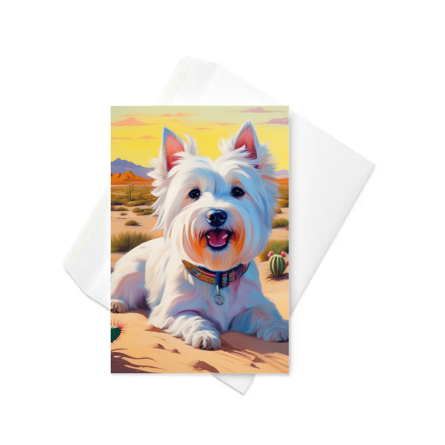 PugMug Custom West Highland White Terrier Greeting Card