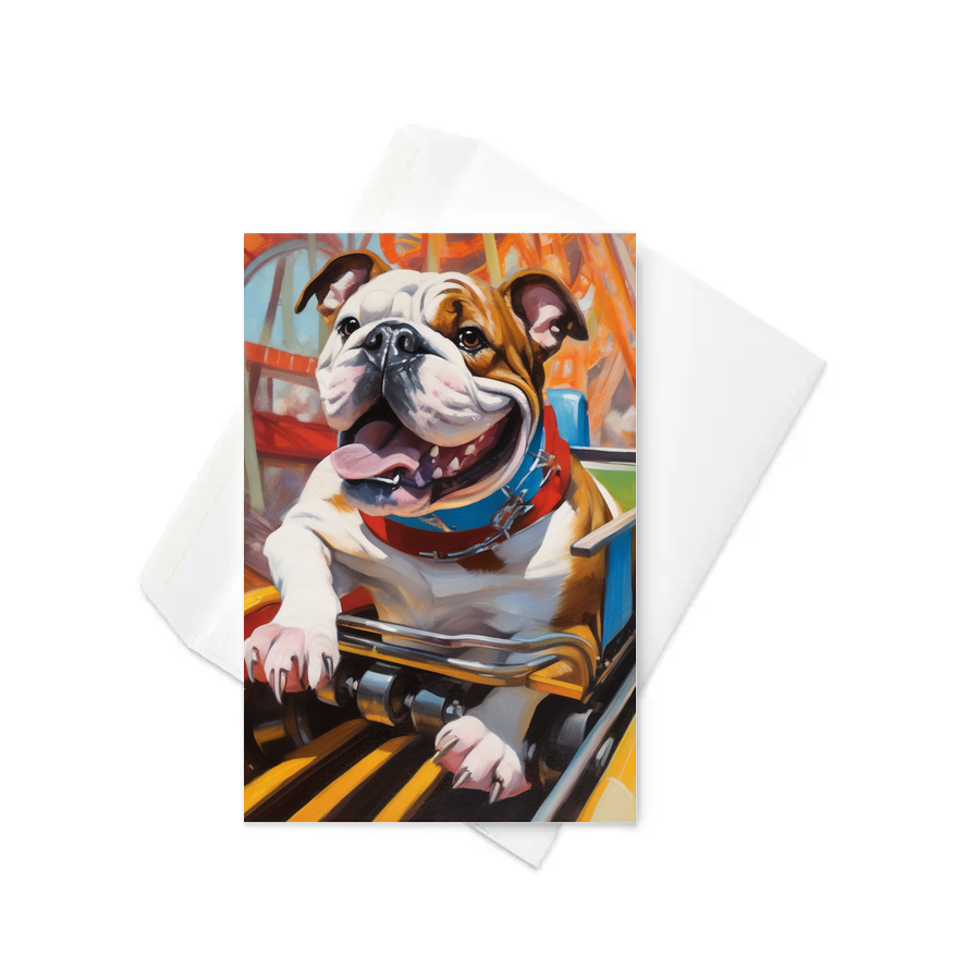 PugMug Custom Bulldog Greeting Card