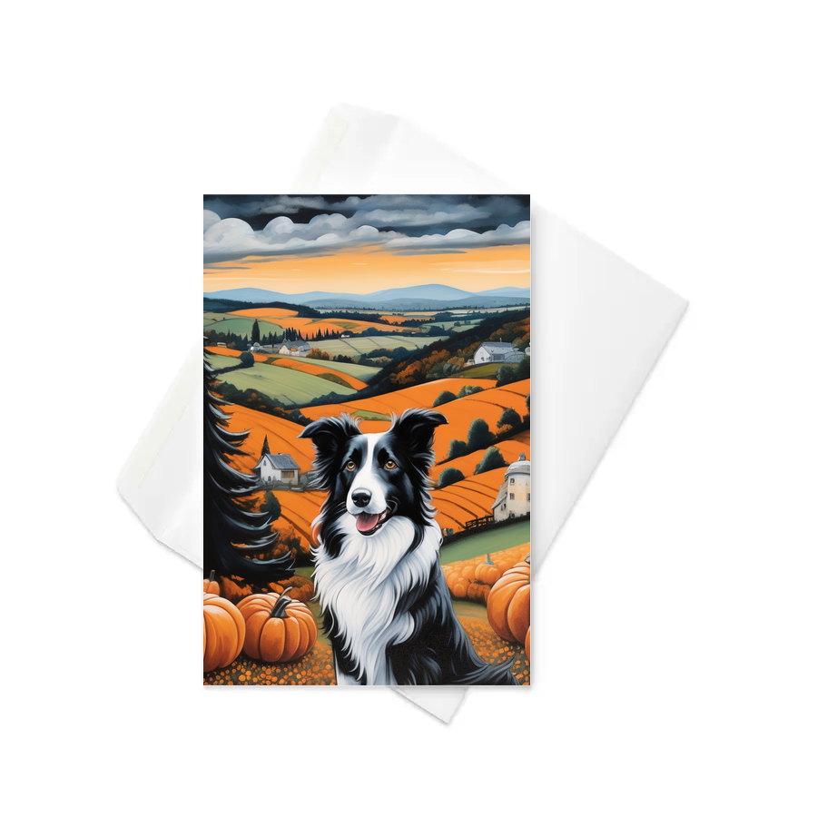 PugMug Custom Border Collie Greeting Card
