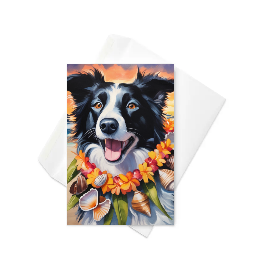 PugMug Custom Border Collie Greeting Card