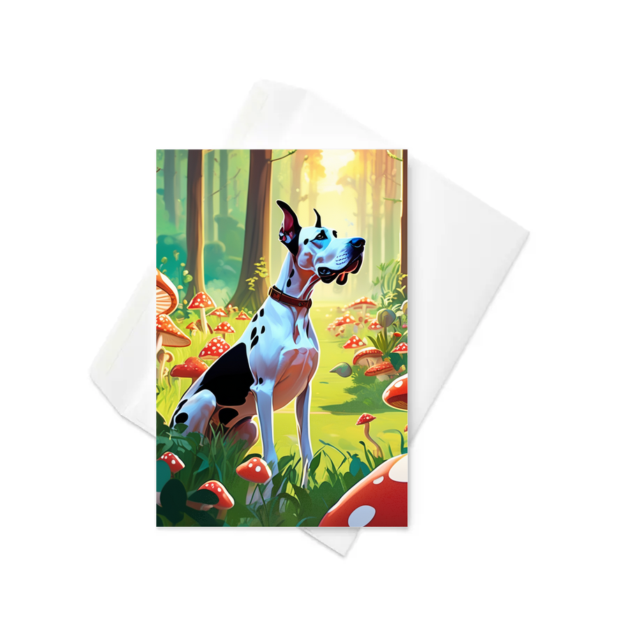 PugMug Custom Great Dane Greeting Card