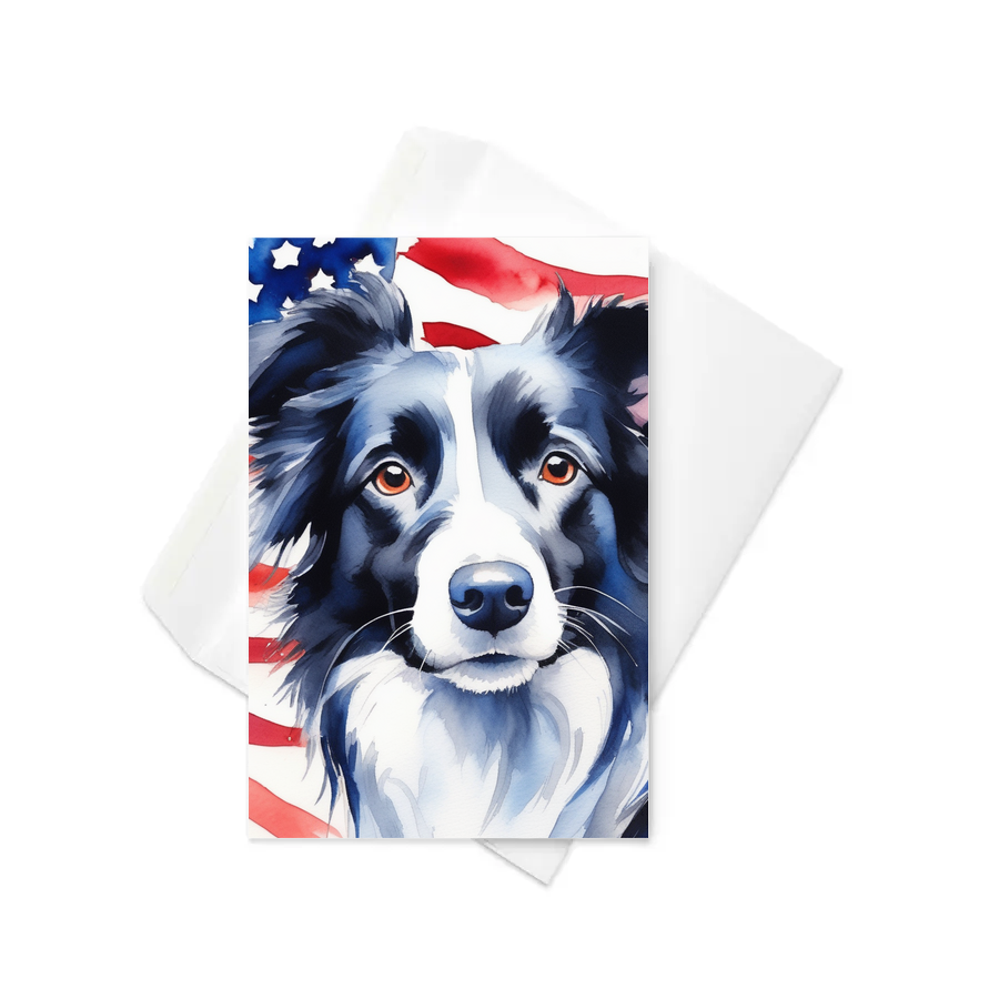 PugMug Custom Border Collie Greeting Card